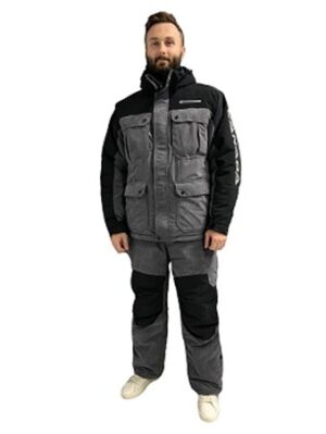 Костюм "Канада" зимний, цв.серый/черный, тк.Финляндия (HM) (М)