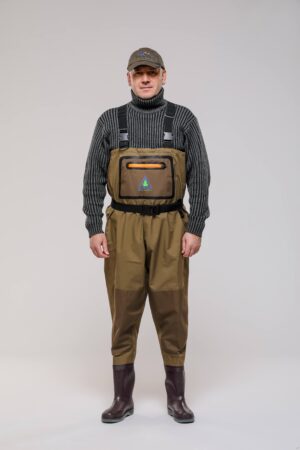 Полукомбинезон, мембрана, хаки, войлок,BRW-01, HABITAT (вейдерсы) (М)