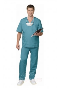 Костюм хирурга  универсальный (зеленый) (М)