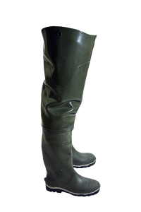 Сапоги рыбацкие мужские "Проходческие" из ПВХ цельнолитые оливковые (арт. 167-02)