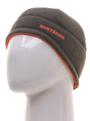 Шапка Флис двухсторонняя ткань, цв.хаки/оранжевый (HM) (М)