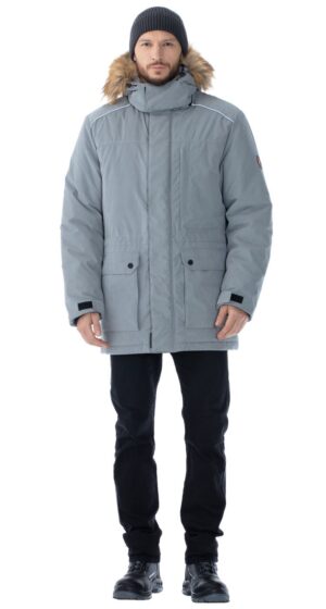 Куртка "Рутфорд" мужская утепленная, цв.св.серый  (М)