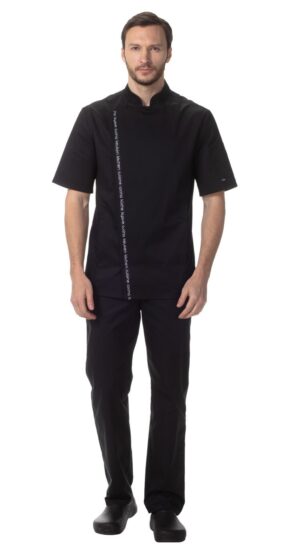 Блуза "Мауро" мужская, цв.черный (М)