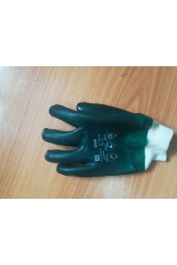Перчатки ПВХ, зеленые, манжет RS-111G
