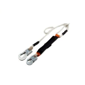 Строп 2аВр из полиамидного каната, с 2-мя карабинами и амортизатором, регулир.