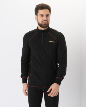 Термобелье "Thermoline ZIP" цв.чёрный, тк.Флис Фактурный (HM) (М)