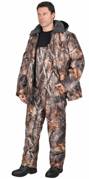 Костюм "СИРИУС-Рыболов" зимний: куртка,п/к (тк.Оксфорд) КМФ Осенний лес (М)
