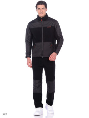 Костюм "Пикник-ЛЮКС" демисезонный, цв.черный, тк.Флис (HM) (М)