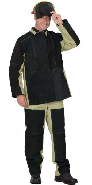 Костюм сварщика брезентовый со спилком тип Б (2.7кв.м) куртка/брюки (М)